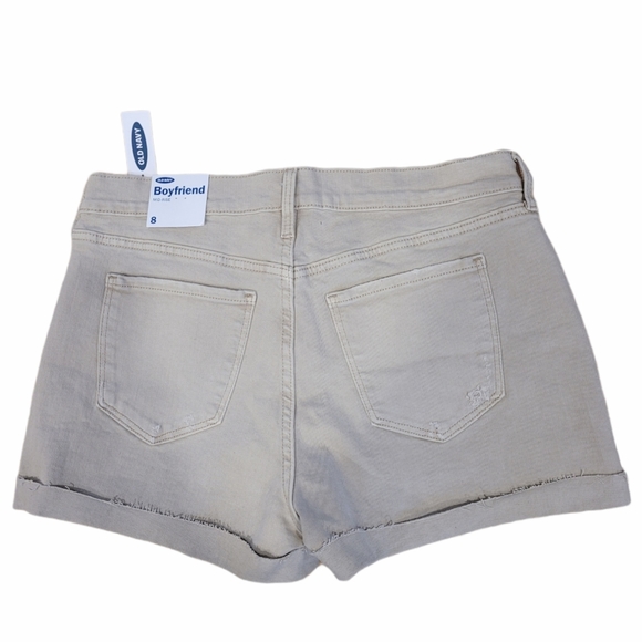 NWT Old Navy Mid-Rise Distressed Boyfriend Shorts - Picture 4 of 6